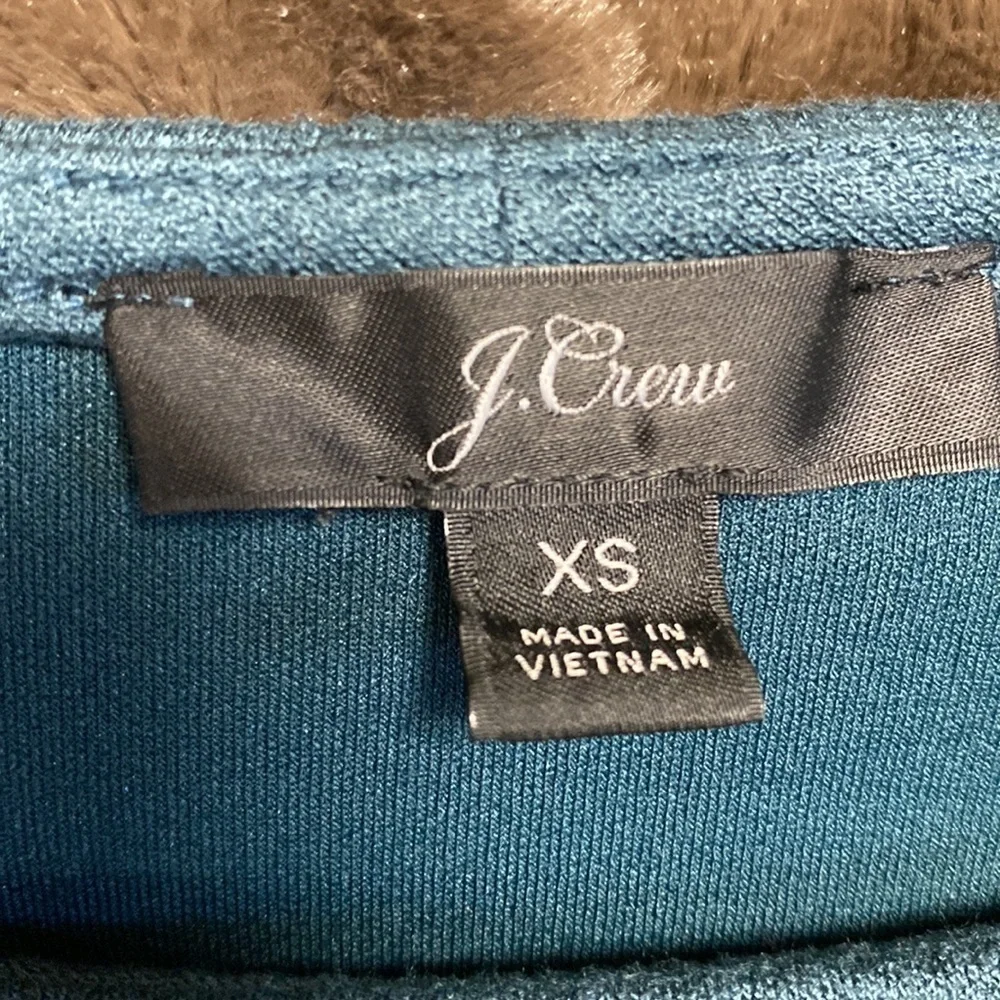 J Crew Sz Xsmall Teal Sweatshirt